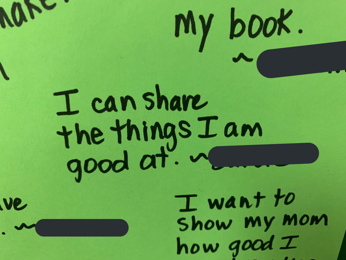 Students reflecting on what they are most excited to share at student led conferences <a href="/EagleElementary/">Eagle Elementary PTO</a> <a href="/andrewnforeman/">Andrew Foreman</a> <a href="/EEZCS/">Eagle Elementary</a>