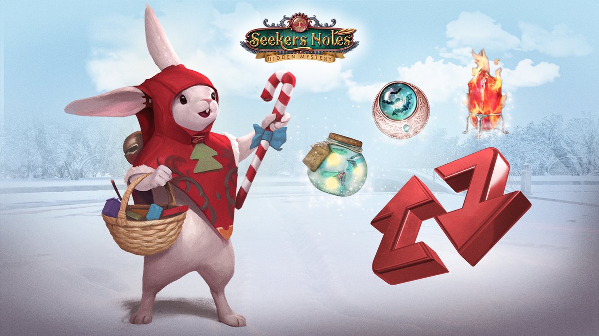#Retweet this kind-hearted #Rabbit #Claus to help it treat the townspeople to holiday sweets. Get a chance to be one of 15 lucky Seekers to earn these awesome rewards: a Fire Crystal, a Night Talisman, a Flask of Fireflies!

#contesttime #darkwood