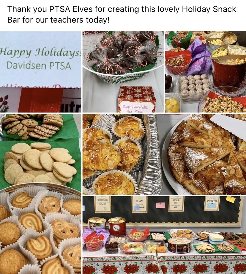 DavidsenDragons's tweet photo. Our PTSA is the best!! We appreciate all the goodies!! #hcpsarea2 https://t.co/3WiL6OPEjZ