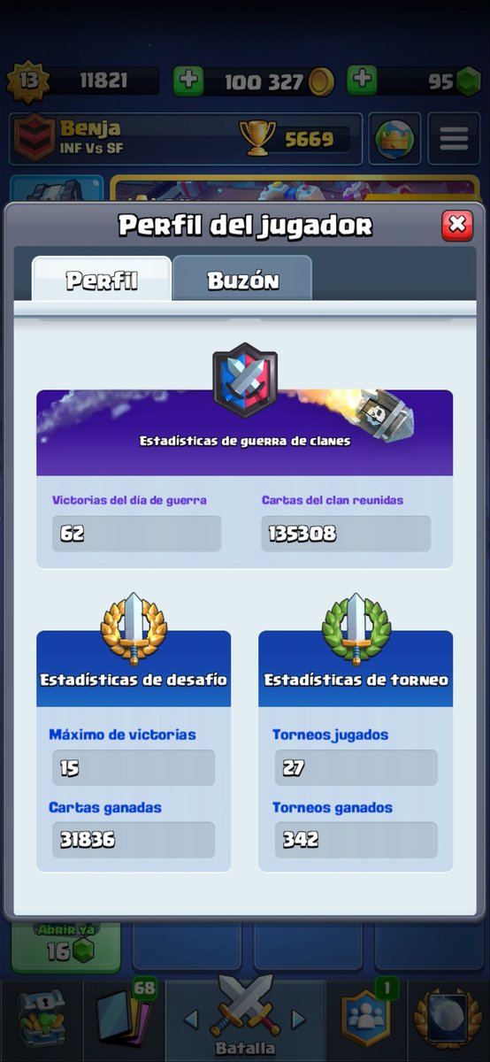 Busco equipo competitivo de clash royale con el objetivo  de mejorar puedo realizar pruebas 👍👍 <a href="/AyudaJugador/">Ayuda Jugador</a>