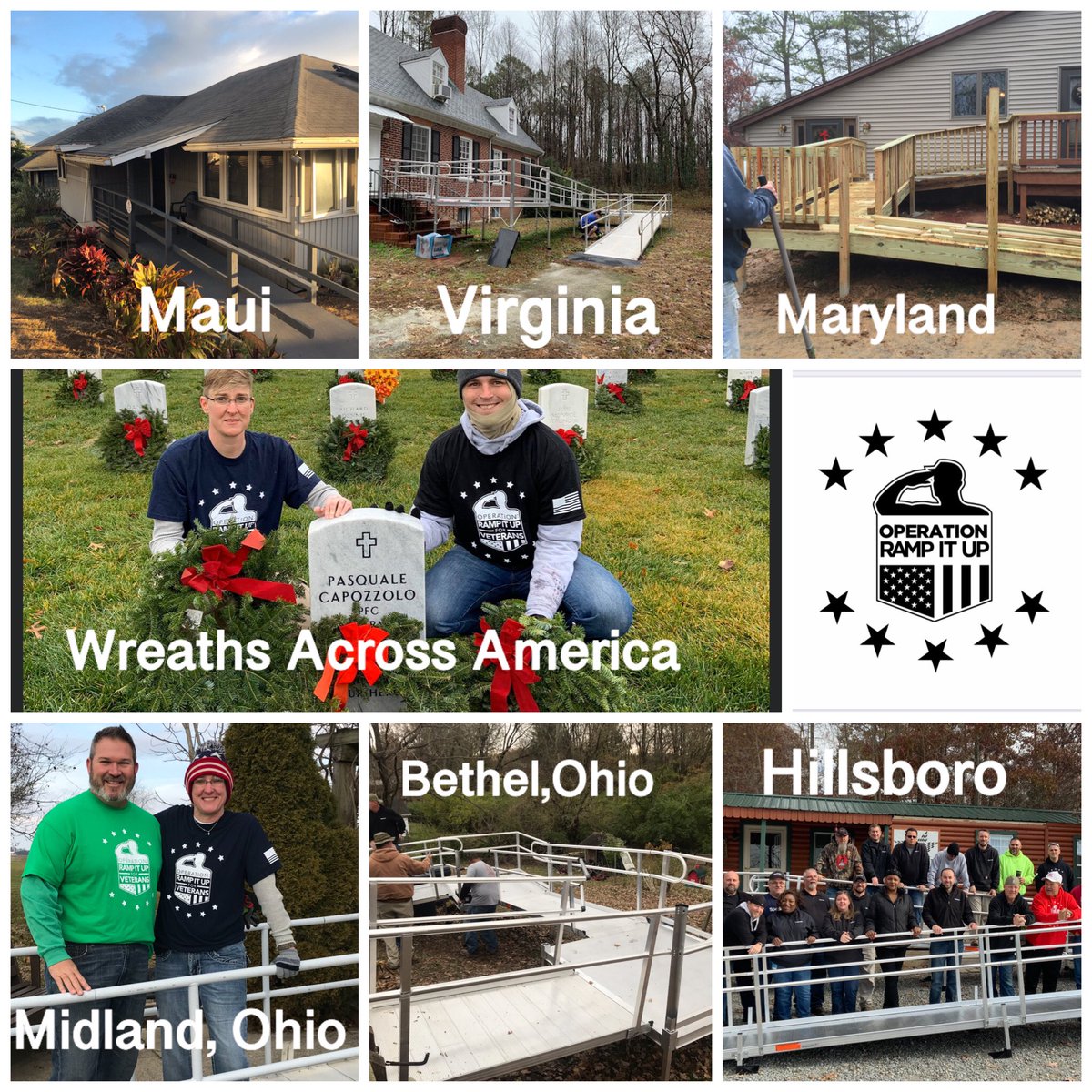 OperationRamp's tweet image. Our 2019 hashtag was #75rampsby2020. Well not only did we beat it, but we added more states with ramps. We now have 80 ramps in 18 states. Thanks to all our veterans, volunteers and supporters. @VFWHQ @UPS_Foundation @EZACCESSramp @vetsaccessllc #ArlingtonMemorialGardens #Spectum