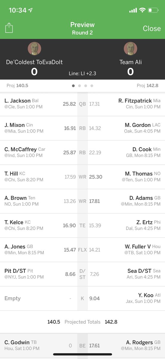 georgeli_mm's tweet photo. @DynastyDads On the left, have a claim for Gould as my kicker. https://t.co/leJb4bLV9f