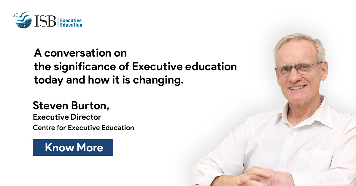 ISB_CEE's tweet photo. ''The necessity to continue learning is something that organisations are desirous of and executive education plays a large role in that area.''

https://t.co/N1QNejfiqR https://t.co/bLf0j296dA