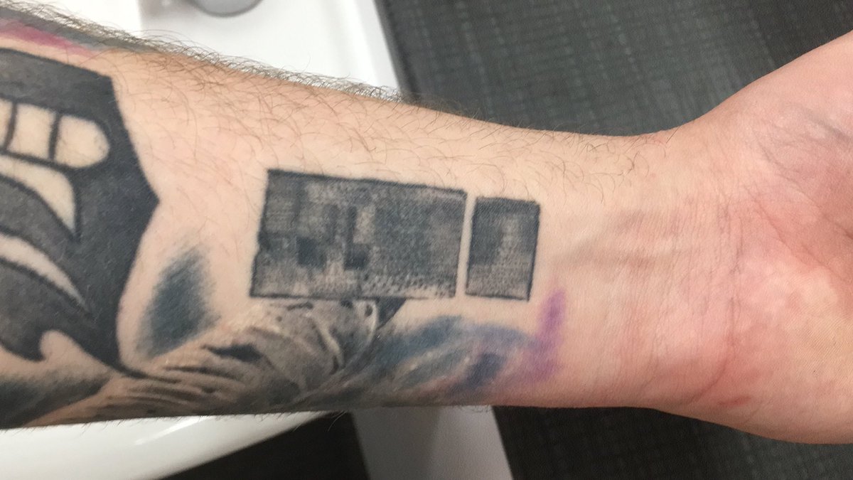 LolBassFace's tweet photo. @Shinedown @ebassprod @TheBrentSmith @ZMyersOfficial @BKerchofficial can my all time favourite band give me a birthday shoutout at your Birmingham gig tonight? 😅 see attatched tattoo to see my commitment 👀 https://t.co/ZLLDbCw1U2