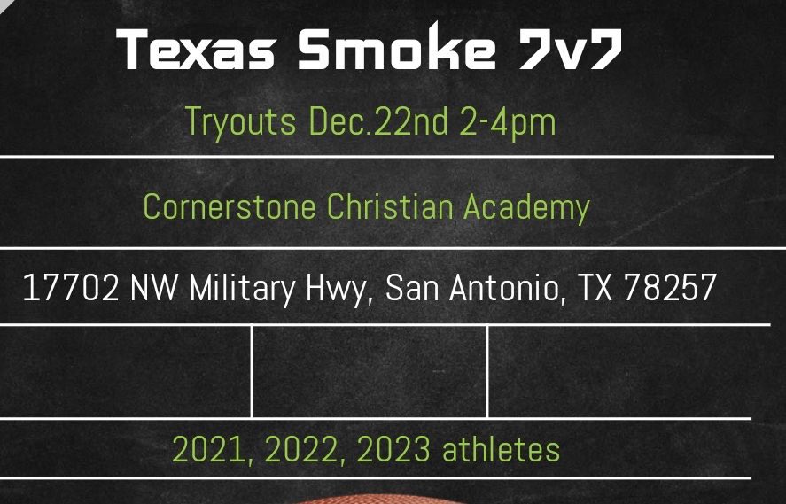 BDammone's tweet photo. Along The Wireโs 1st order of biz after #txhsfb szn in the 7v7 world will be @shaun_battles Team ; Texas Smoke 7v7 Tryouts! Sunday Dec. 22, 2019 #TXS7v7 #ATW (player profiles will be built on site) DM for #ATW profile question inquiries.
#dawgsonly #beastsonly #210 ๐ช๐พ๐ค ๐ฆ https://t.co/auIUObj3jT