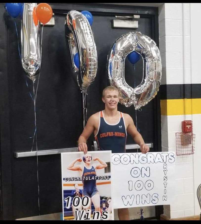 Congratulations to Trystin Ross for his 100th win tonight!