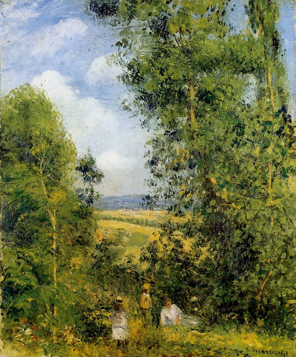artpissarro's tweet photo. Resting in the woods Pontoise, 1878 #danishart #frenchart https://t.co/joPsLRvVvv