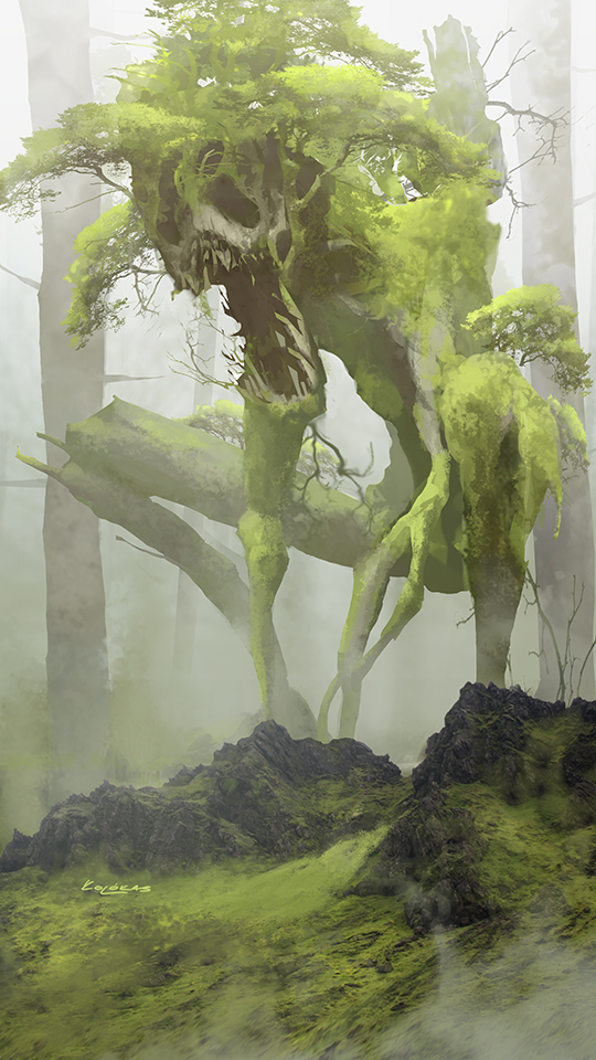 It was called the “Talking Tree,” but no one in the village dared speak of it.

Check out “Talking Tree” by kolokas: bit.ly/2syziGS 
#DigitalArt #FantasyArt #ForestArt