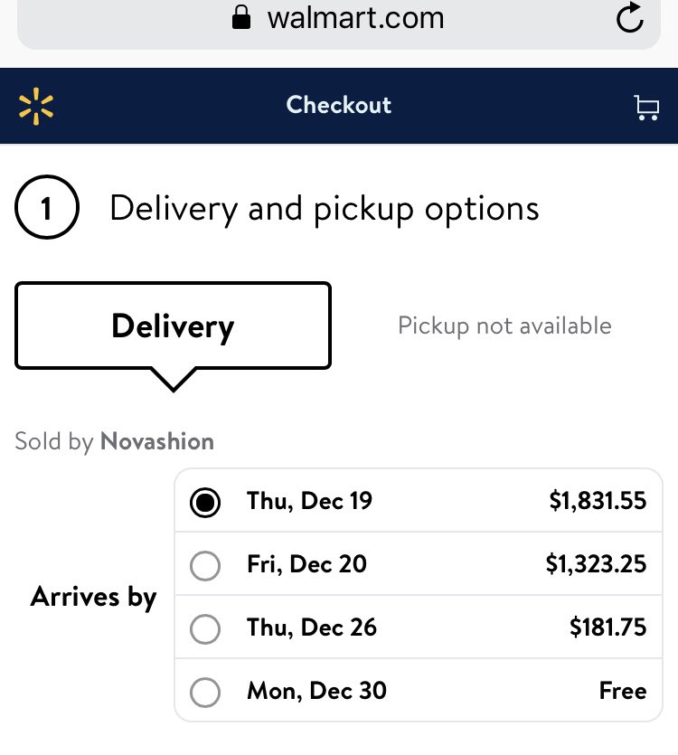 Jeb355's tweet image. Was going to buy a chair from @Walmart but their shipping was $1,700 so just got one from Target instead