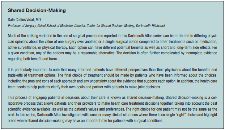 tal7291's tweet photo. On #SHARED_DECISION_MAKING
Variation in the Care of Surgical Conditions: Spinal Stenosis
A Dartmouth Atlas of Health
https://t.co/Kt3Vs3Zv9W https://t.co/0d2RKZ3g9h