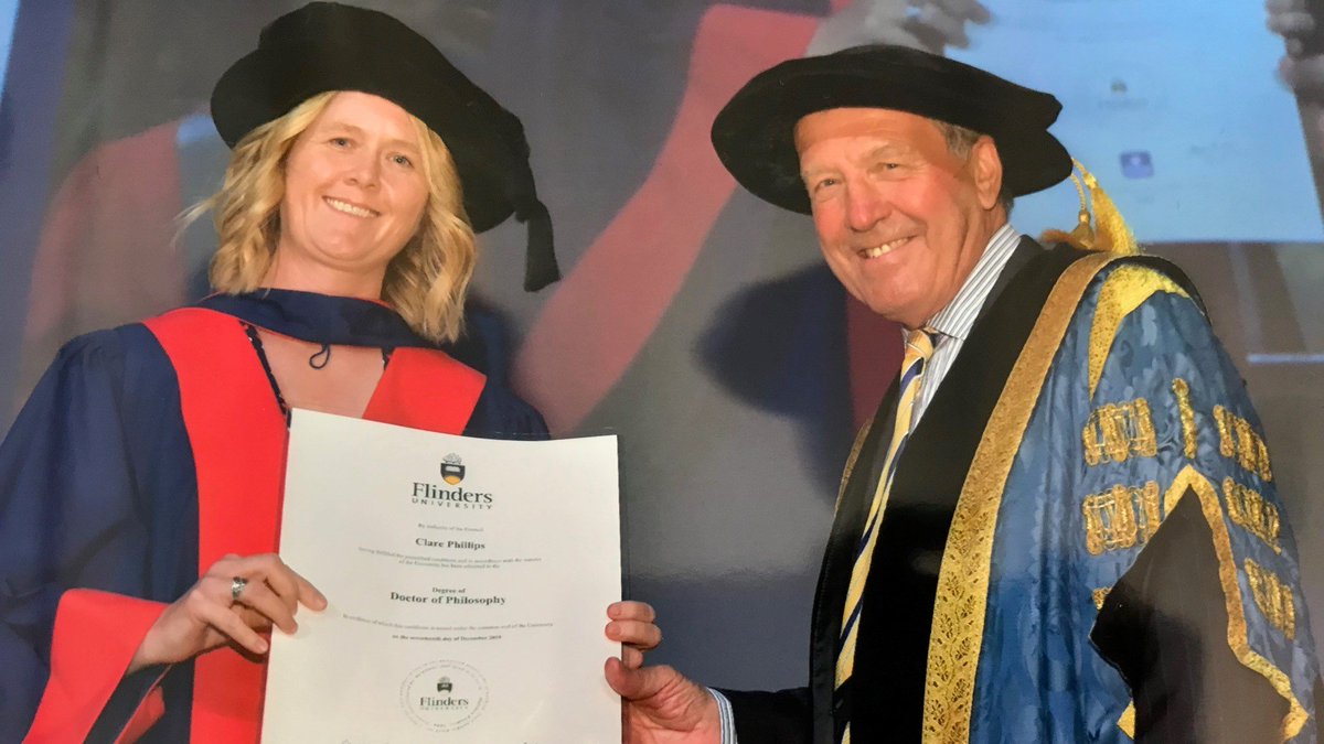 LittletonDr's tweet photo. Yesterday I graduated from Flinders University with a Doctor of Philosophy (PhD) - a very proud moment - A BIG thanks to all who supported me on this journey! https://t.co/9C1IyE059v