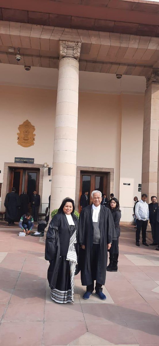 GauravGogoiAsm's tweet photo. My father and former 3-term Assam Chief Minister Shri Tarun Gogoi dons his lawyer robes to file his case against the Citizenship Amendment Act in the Supreme Court today. @tarun_gogoi @INCIndia https://t.co/fsOxEFKtcm