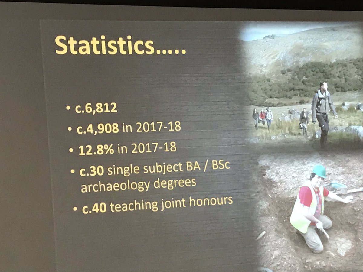 CaradocPeters's tweet photo. More archaeologists than ever before @Falconer82 but not enough new intake #tag2019ucl #tag37 https://t.co/sHRhzVJaBp