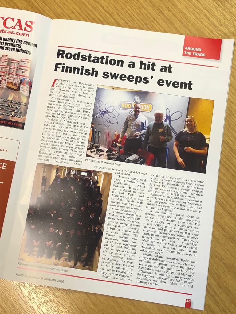 RodStation's tweet photo. Good morning from Rodstation HQ: Great to see Rodstation featured in this months fires & fireplaces magazine. Contact sales@rodstation.co.uk
#Rodstation #Fluebosscolourcoded #madeinbritain
@RodStation @GomcsInfo @MCSGuild @hetas_uk @APICSweeps @NACS_UK @BeyondtheStove https://t.co/H6EGdCvzyG