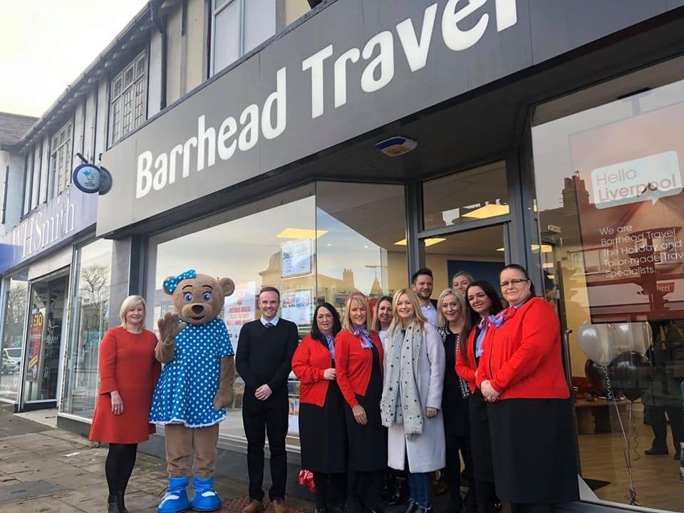 tvsJoshWH's tweet photo. Thank you @BarrheadTravel for supporting @ClaireHouse with your new shop opening on Allerton Road! 

Lovely to hear about former Thomas Cook employees now working for you! https://t.co/NxosCRbRyH https://t.co/PHXAHj4gHr