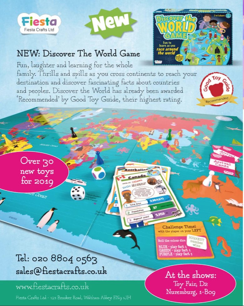 DrAmandaGummer's tweet photo. While you're finishing off your to-do list this week, make sure you've added your @GoodToyGuide stamp to all show season trade advertising and editorial, just as @FiestaCraftToys did... https://t.co/6JamZx5P3q