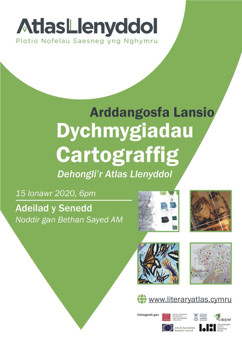 🔊We're launching the last leg of the Cartographic Imaginaries/Dychmygiadau Cartograffig tour with @bethanjenkins and <a href="/SeanVicary/">Seán Vicary</a> at the Senedd!

⏰6pm🗓15 Jan/Ion 2020

All welcome/croeso i bawb!

Free event: register your interest at litatlaswales[at]gmail[dot]com.
