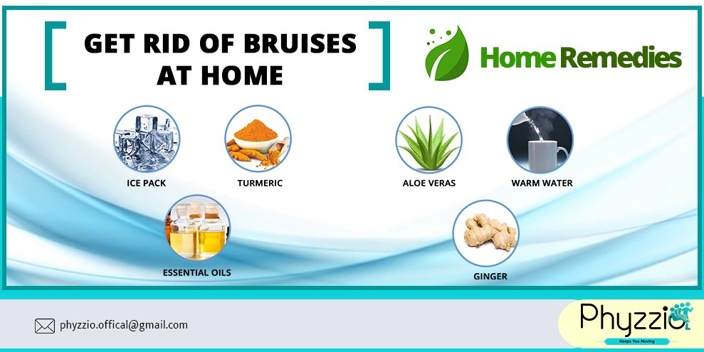 phyzzioofficial's tweet photo. These are the few things that help bruises to heal faster.
1.) Ice Pack
2.) Ginger
3.) Warm Water
4.) Aloe Vera
5.) Turmeric
6.) Essential Oil
#icepack #aloevera #warmwater #ginger #essentialoils #turmeric #bruises #heal #phyzzio #physicaltherapy https://t.co/1QkxVmMxue