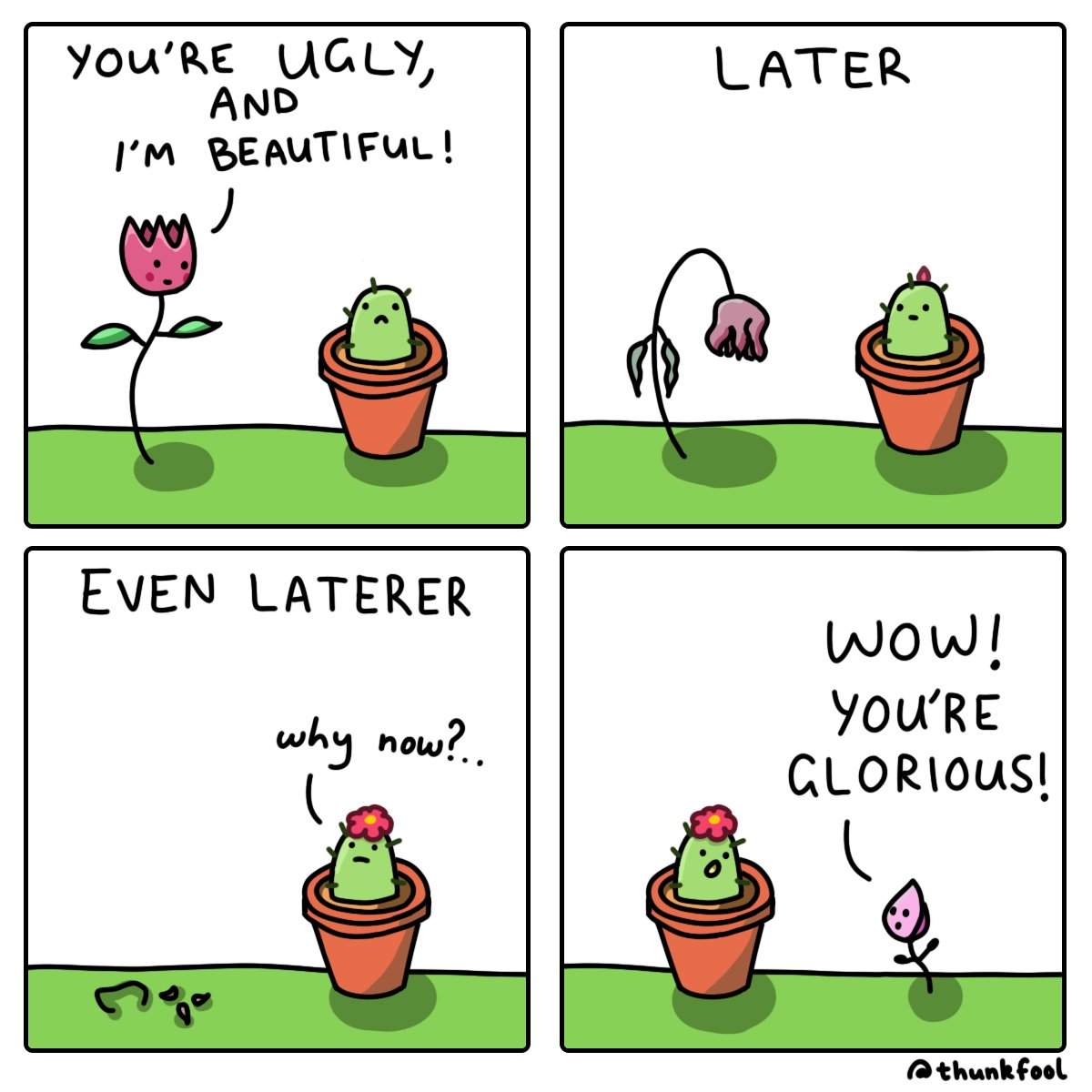 thunkfool's tweet photo. don't change for those who look down on you, change for those who will look up to you

#comics #webcomics #motivation https://t.co/jeaUOQqpBz