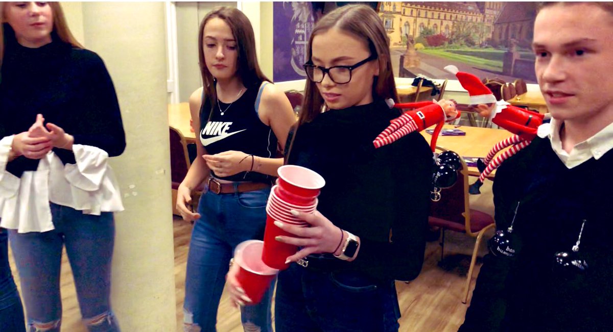 KentVPC's tweet photo. 🎄Merry Christmas 2019🎅🏻from #TonbridgeVPC - enjoying the end a very busy cadet-ing year with loads of games (incl the #AfterEightChallenge - try it 🤣)), plenty of @Dominos_UK 🍕, prizes🎁, loud 🎶 and a few  #Fortnite 🕺🏼 moves too 😬. 
PS😎 https://t.co/biFVThq8NM