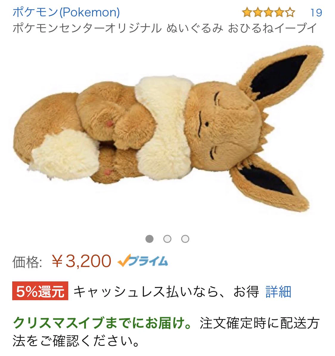 可愛いイーブイのぬいぐるみが届くはずが？まるで死んだような状態で届くwww