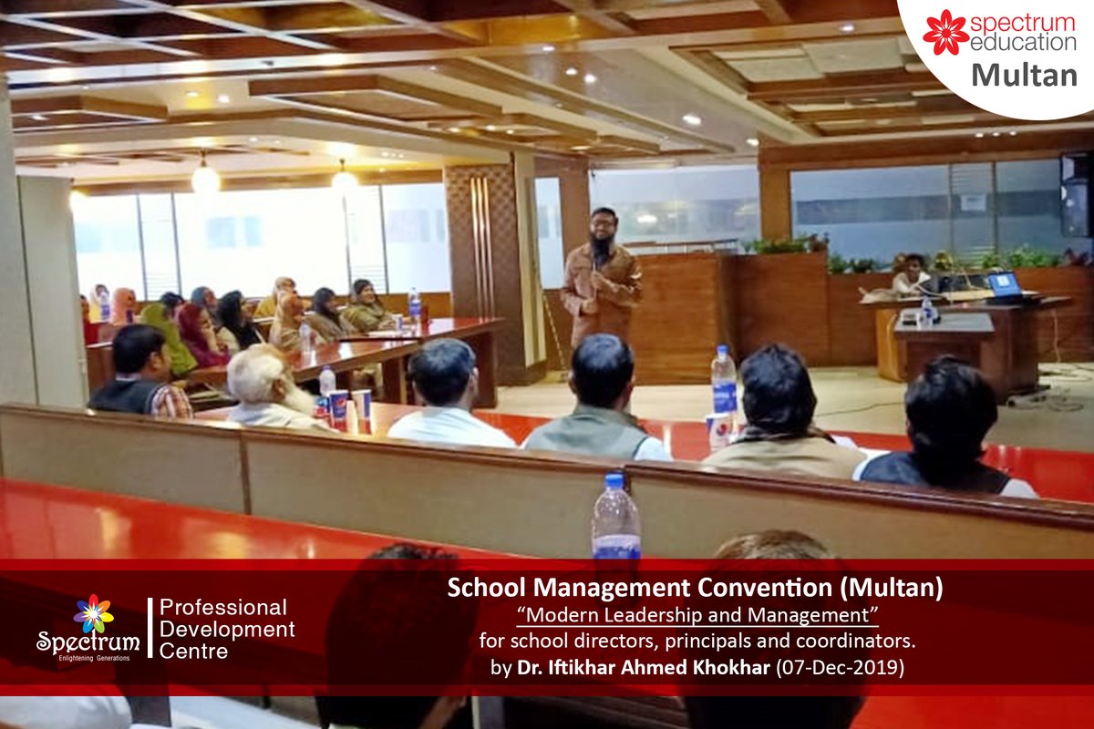 spectrumedupk's tweet photo. School Management Convention (Multan)
"Modern Leadership and Management" for school directors, principals and coordinators.
Trainer: Dr. Iftikhar Ahmed Khokhar
Date: 07-Dec-2019 https://t.co/yJwVb9NjYH
