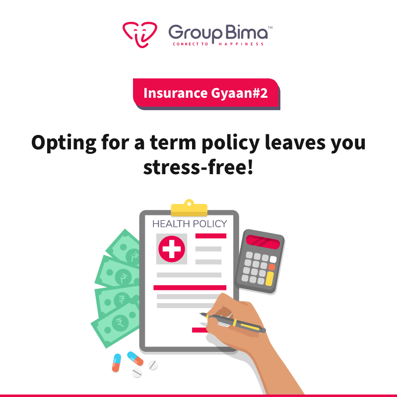 GrpBima's tweet photo. Opting for a term policy leaves you stress-free for the upcoming financial liabilities in life.
#InsuranceGyaan #GyaanOfTheDay #Groupbima #ConnectToHappiness https://t.co/cutf4yZMot
