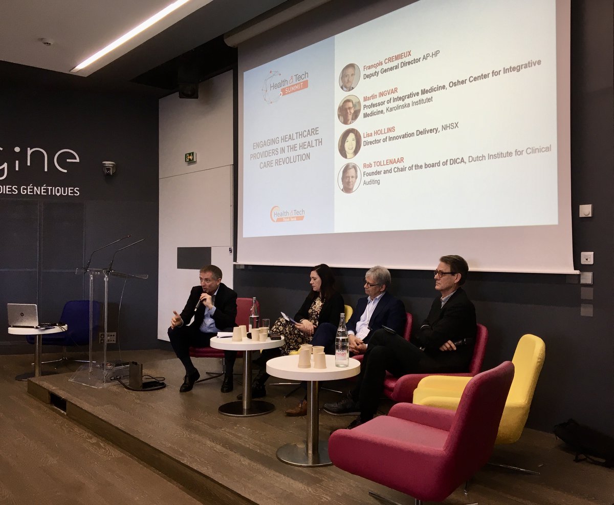 [#HealthTechSummit2019] How can we engage #Healthcare Providers in the Healthcare Revolution ? Get all the answers with <a href="/FCREMIEUX/">François Crémieux</a> <a href="/ProfIngvar/">Martin Ingvar</a> @LisaJaneHollins and Rob Tollenaar ➡️ healthandtech.eu/en/htsummit #FutureOfHealth #VBHC <a href="/Care_Insight/">Care Insight</a> #outcomes