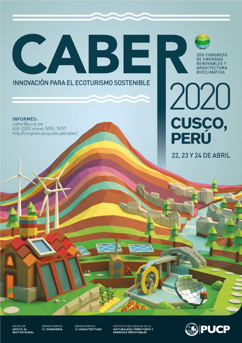 Les invitamos a participar en el congreso internacional "CABER 2020: Innovación para el ecoturismo sostenible”♻️
➡️Envío de resúmenes: 15 de febrero, 2020
➡️Fecha del evento: 22, 23 y 24 de abril, 2020
➡️Lugar: Cusco, Perú
Más info en congreso.pucp.edu.pe/caber/