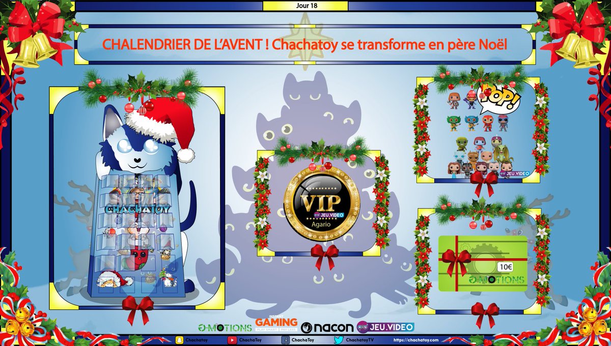ChachatoyTV's tweet photo. [#GIVEAWAY] 18 iem jours du #ChachaNoel! Et qui va gagner sa petite pop aujourd'hui? 😍

📢Réglement en vidéo !(3mins)

🐦Follow @ChachatoyTV &amp; @JeuVideofr
 🔁Rt ce tweet
👉Abonne toi sur YT (lien en dessous) &amp; Découvre le Gros Giveaway:
https://t.co/x0CuGJaqIT https://t.co/7Nnboecdl5