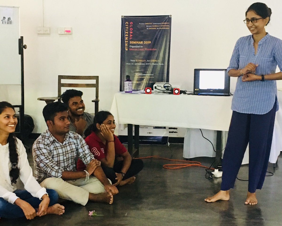 EducateLanka's tweet photo. @EducateLanka #GlobalCitizenshipSeminar2019 Day 2 in #Kandy 🇱🇰 #GCS19 #DesignThinking #GlobalCitizen #GlobalEducation #ThinkGloballyActLocally #FutureOfEducation #SEL #Theatre #Empowerment #Opportunities #FutureLeaders
#Yoga #Mindfulness #HumanRights #VirtualConnection 🌎🇺🇸 https://t.co/Yi77TEHRD9