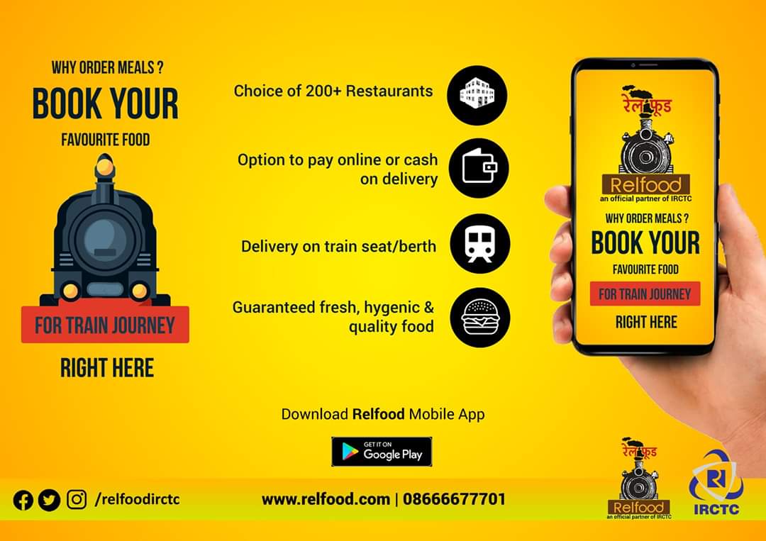 pvignesh_25's tweet photo. Giving your #Hunger a new Option, book your food online and get delivered to your seat #relfood @eCateringIRCTC @relfoodirctc https://t.co/NlUeAlRgqE