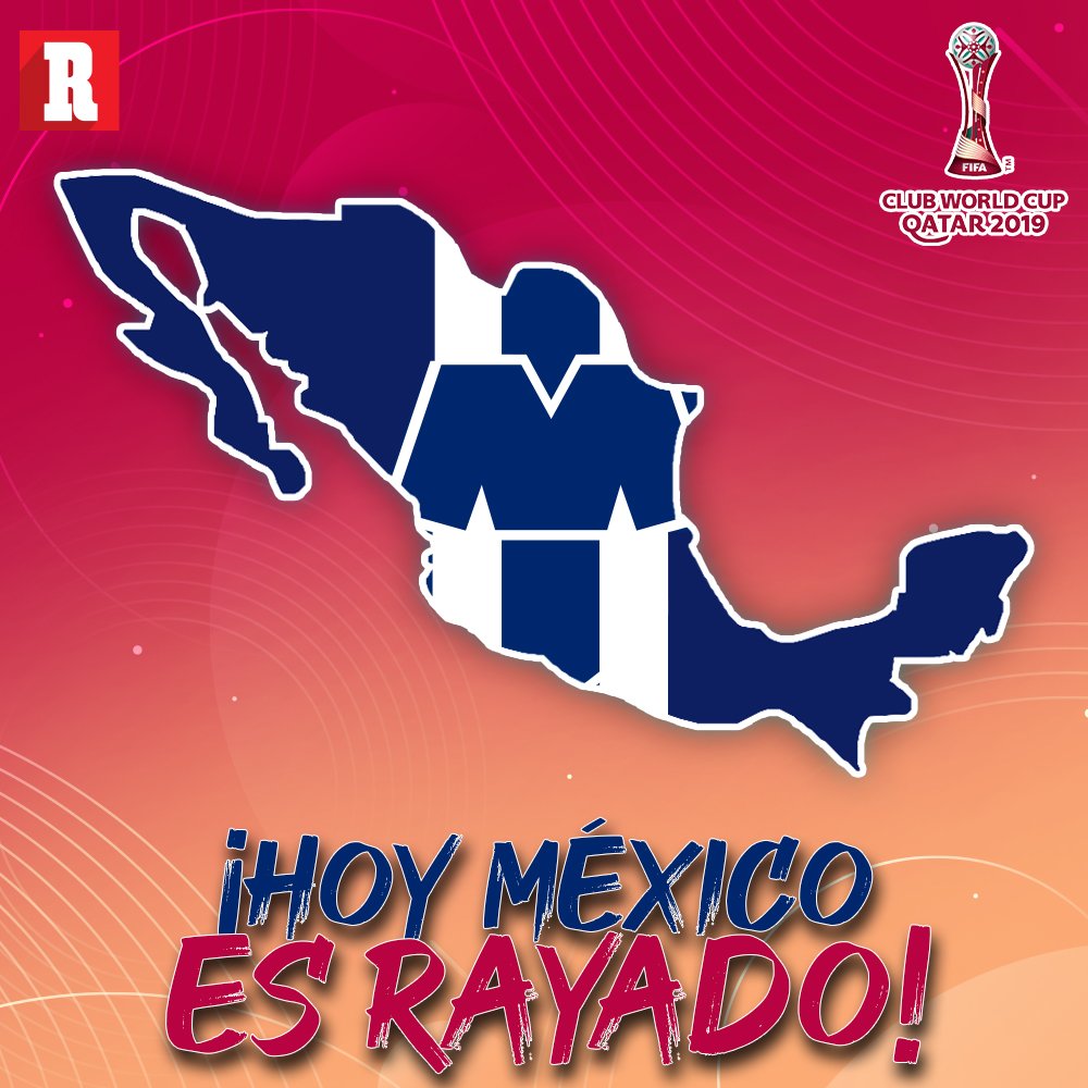 ¡VAMOS MONTERREY! 🤠

El país se pinta blanco y azul por ustedes, hoy México apoya a <a href="/Rayados/">Rayados</a> 

¡Es momento de hacer historia! 💪🏼
¡ARRIBA EL MONTERREY! ¡MUCHO ÉXITO! 
 #ArribaElMonterrey    #LosRayadosAnteElMundo