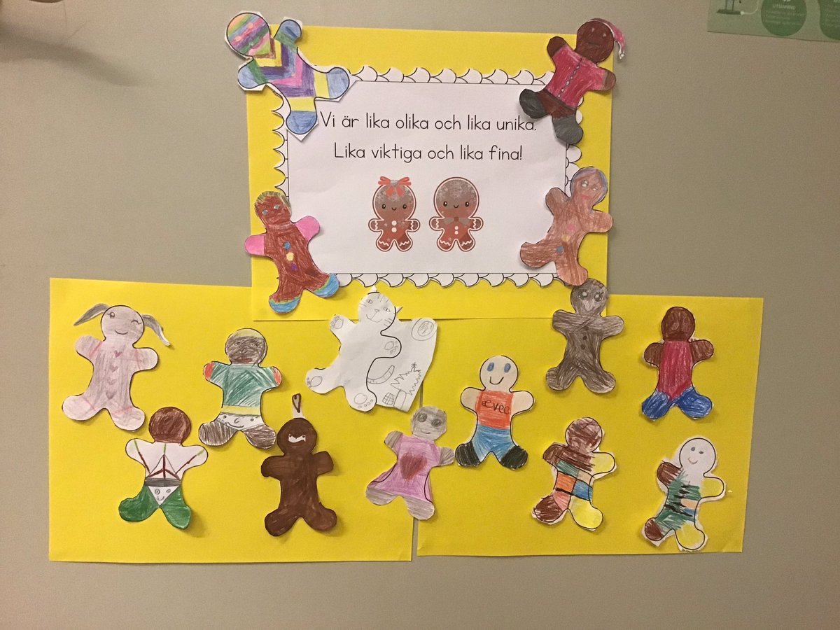 Alla är olika och lika unika, lika viktiga och lika fina, Så är det faktist🤩🙌🏼@stenkulaskolan