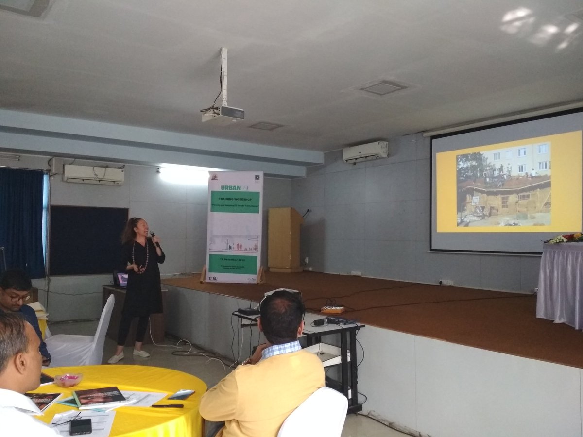 Ecofirst_India's tweet photo. Dr.Martina Spies takes us back to our childhood memories and makes us realise the need of play in early years.
A Training Workshop on Planning &amp; Designing ITC Friendly Public Spaces for Urban Practitioners working with PMC.
@PMCPune  @taru_edge @BvLFoundation https://t.co/5qtDVcCUSV