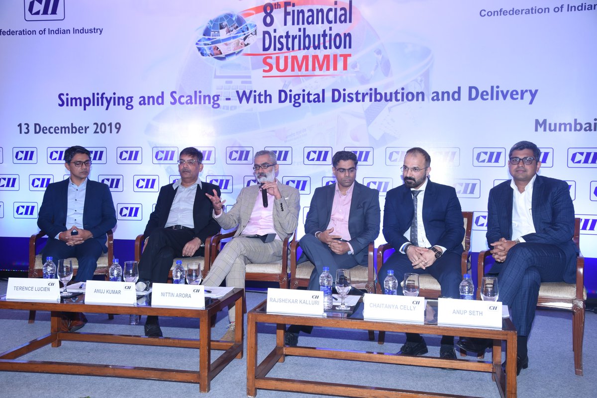 GrantThorntonIN's tweet photo. On Friday, Nittin Arora moderated a panel discussion on #FinancialProducts Distribution with Customer Focus at @FollowCII #FinancialDistribution Summit in Mumbai. Some highlights below from the session where he was joined by other eminent personalities. #CIIFDS #CII4WR @CIIEvents https://t.co/MGxZTwOhsD