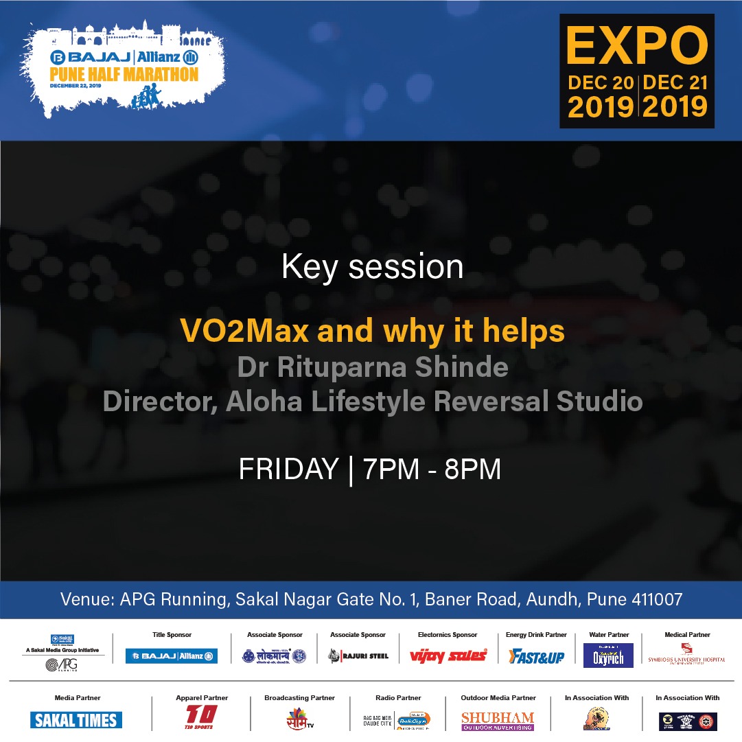 RunPHM's tweet image. Attend the key session on 20th December at our Expo and learn from Dr. Rituparna Shinde about why it is important to test your stamina and lung capacity before run.
See you on the track on 22nd December!

#bajajallianzpunehalfmarathon #RunPHM #PuneHalfMarathon #2ndedition