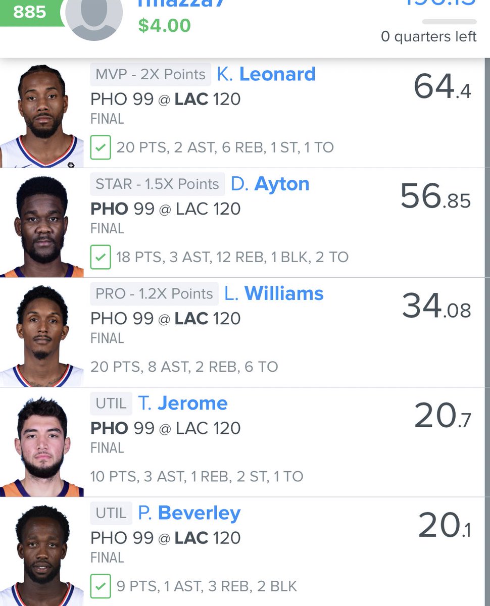 DFS_Gems's tweet photo. Not our best line but green is green! #nba #dfs #fanduel #freelines #nbadfs #singlegame #suns #clippers https://t.co/KSsIu01Waf