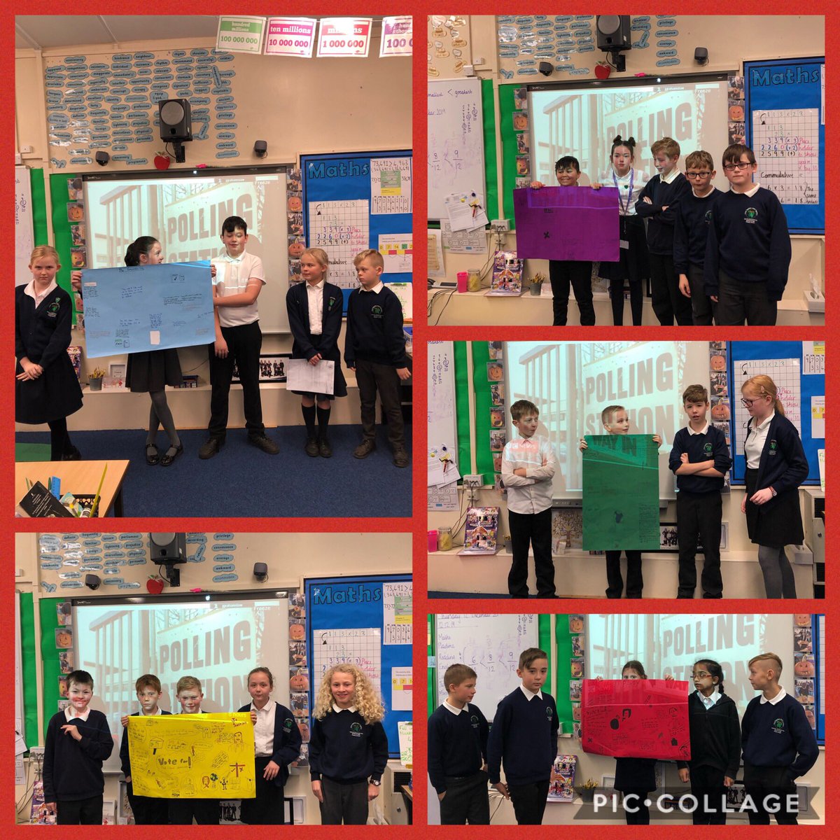 SpringCottagePS's tweet photo. Last week #6G were learning about democracy and the General Election. They then held a mini election  #learningabouttheworld #6G #springcottage6G https://t.co/bqDf1arcIt