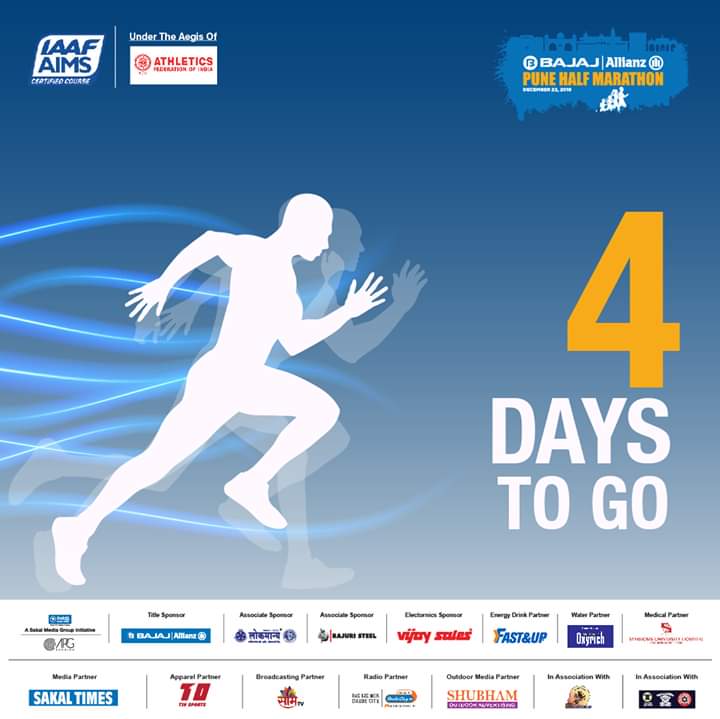 RunPHM's tweet image. Let your excitement be the guide to your success. Only 4 days to go. 
See you on the track on 22nd December! #BAPHM

#bajajallianzpunehalfmarathon #RunPHM #PuneHalfMarathon #2ndedition #running #5k #10k
@ApgLearning @SakalMediaNews @BajajAllianzLIC