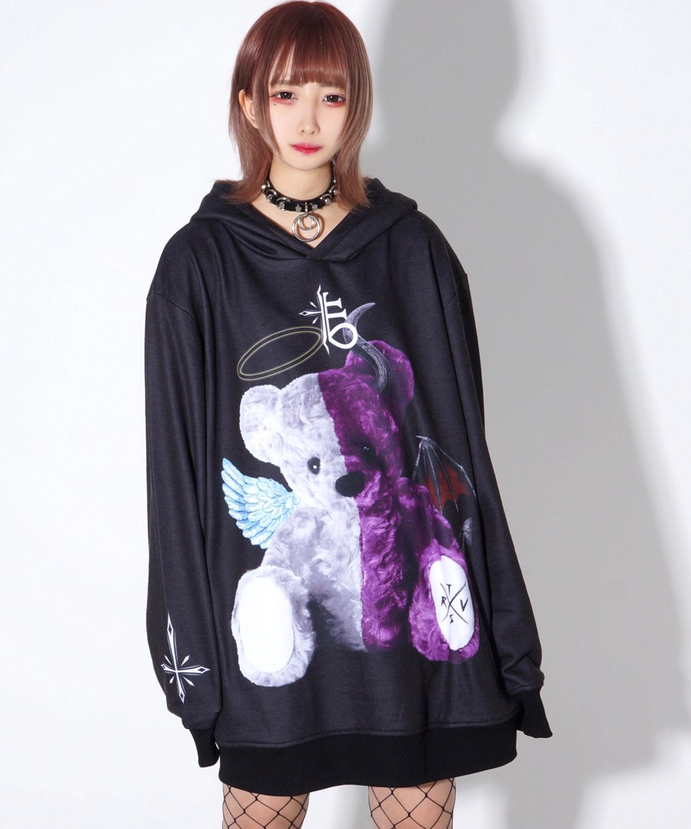 TRAVAS TOKYO Angel devil 天使 悪魔 クマ 熊 パーカー｜パーカー 