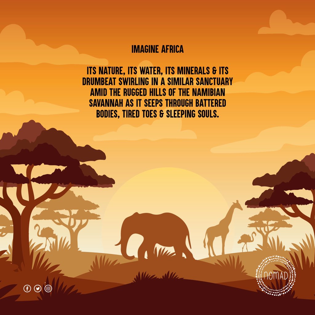 nomad_wellness's tweet photo. Imagine Africa and then experience its wellness at Nomad African Spa. 

#instatravel #vacation #holiday #namibia #travelnamibia #sharemynamibia #travelgram #tourist #africanwellness #spa #wellnessspa #nomadspa #spafari #namibianculture #namibiantourism #travelafrica https://t.co/XOa1hqPSDM