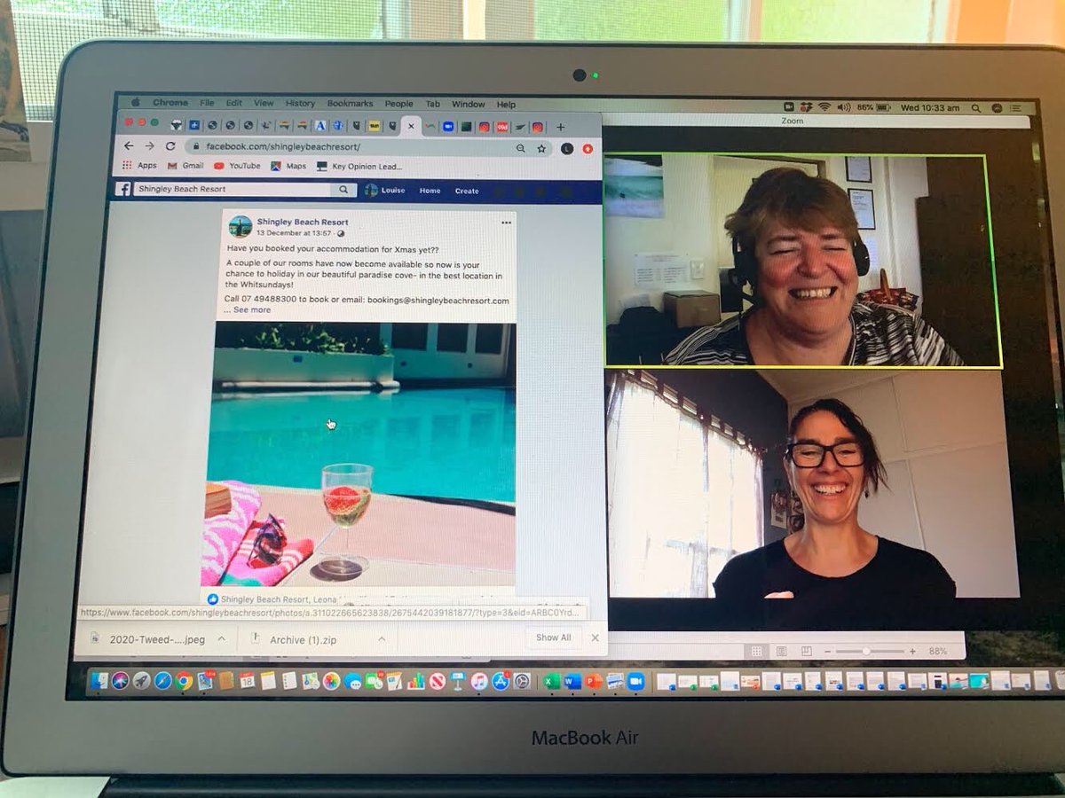 DRTourismAU's tweet photo. Digital mentoring as a part of the @QldGov Tourism Industry Business Capability program is well underway! We are excited to be working with the Queensland Government and @TheQTIC on this exciting initiative!! ๐๐
#qtic #qldgov #drtourism https://t.co/inE3aOgE12