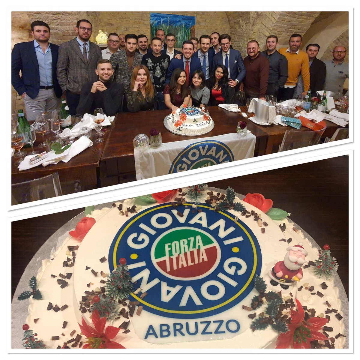 fi_giovani's tweet photo. Auguri di #BuonNatale dai ragazzi di @AbruzzoFIGiov con il nostro Coordinatore Nazionale @marco_bestetti https://t.co/4MSTXxHBwh