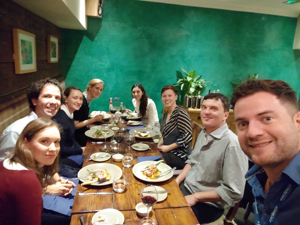 Image credit: Humberto Debat. Table 1 guests pictured at the dinner table.