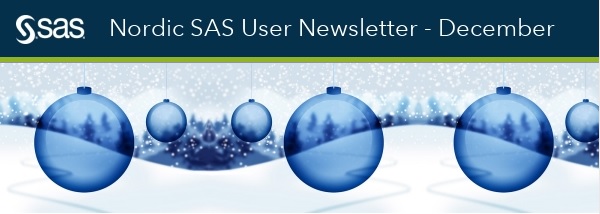 HomesAtMetacoda's tweet photo. Learn and Engage with #SASJuletip!
#SASFANS, what has been your favourite #Juletip from @SASsoftware experts in the Nordics?
Check out the tips, learn about the @sas_nordic meetings planned for 2020 & #SASGF in Washington DC next year https://t.co/cvVK5EHrU8
#SASusers #SAStip https://t.co/Fsy9XByb2W