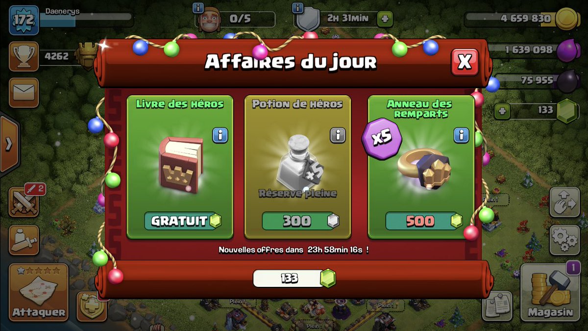 Ça commence fort 😏 pour le #Calendrierdelavent de #ClashOfClans 🤩🤩🤩