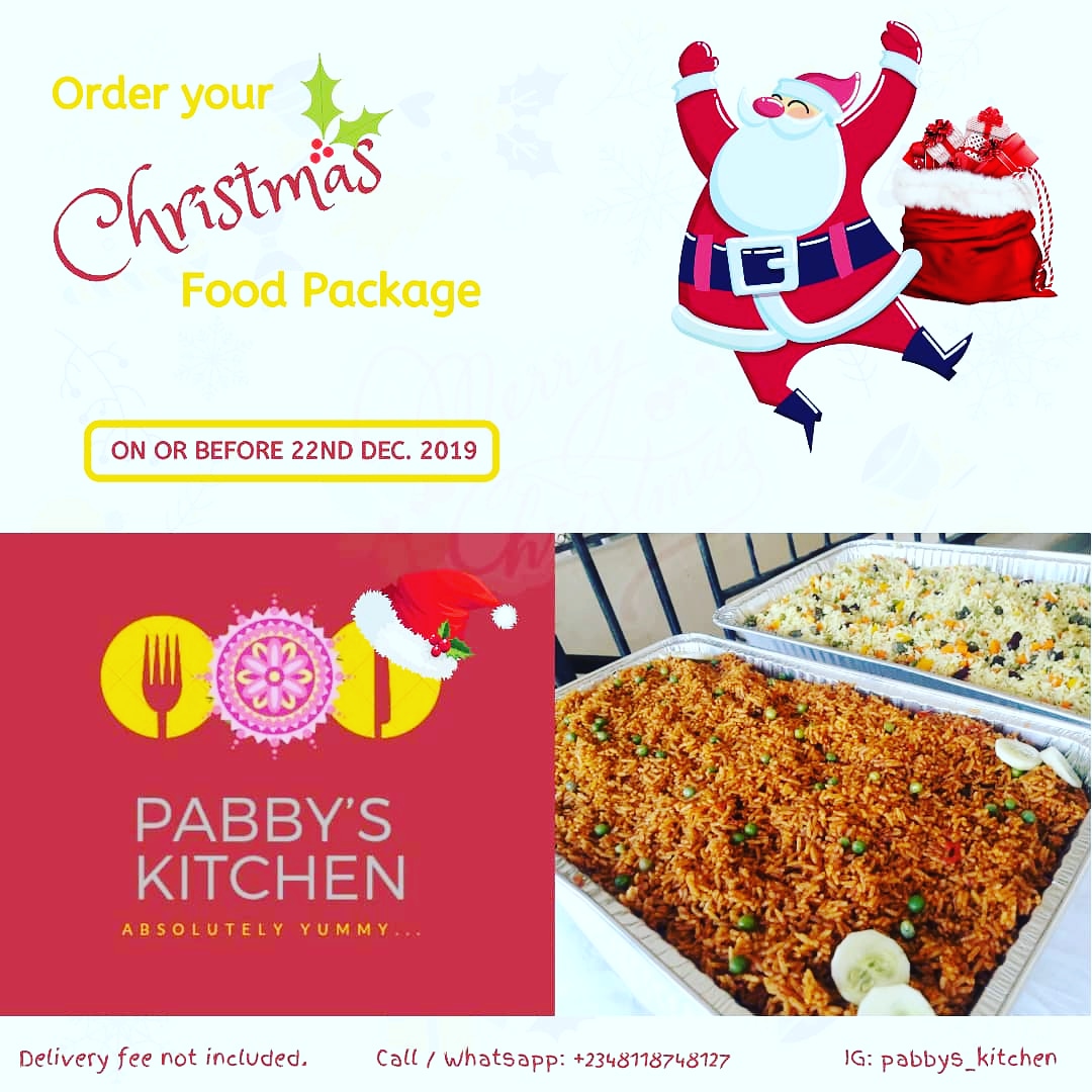 pabbyskitchen's tweet photo. PACKAGE 2: N35k
*A tray of Jollof Rice &amp; Fried Rice/coconut rice
*1 liter of Goatmeat peppersoup
* 1 liter bowl of Egusi/Ogbonor/Efo riro &amp; 3 wraps of semo
* 5 moi moi /pack of veggie salad
* 7 peppered chicken
* 7 peppered beef &amp;fish
*1 liter Zobo drink
#stillkeepingitrealx https://t.co/LKYTFW7Xat
