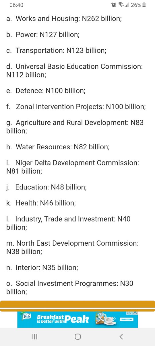 Ademola_Host's tweet photo. 2020 Budget.
Education #48B.
Health #46B. For the whole nation O! I mean 36 states including FCT.
National Assembly renovation only #37Billion.
Argh! Kilode? 😔.
Which kain level be this nah?
@NGRSenate @DrAhmadLawan @MBuhari @NigeriaGov, make una have mercy on us small nah https://t.co/OR479CT42k
