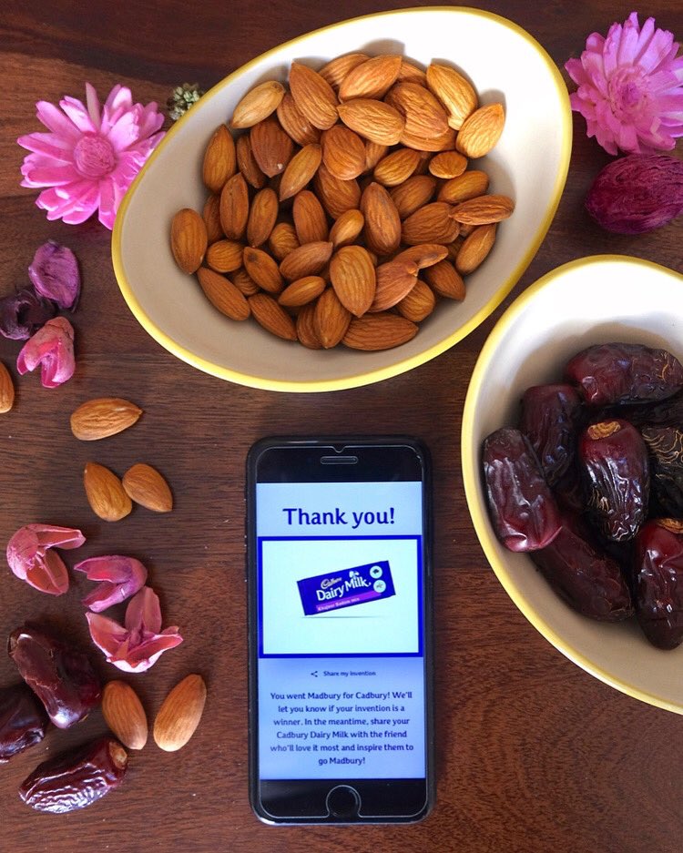 Khajoor Badam mix - our #Madbury <a href="/DairyMilkIn/">Cadbury Dairy Milk</a> flavor! 🍫😘❤️
Go to madbury.in &amp; create ur own #MadburyCadbury flavor now!

#CadburyDairyMilk #Foodmaniacindia